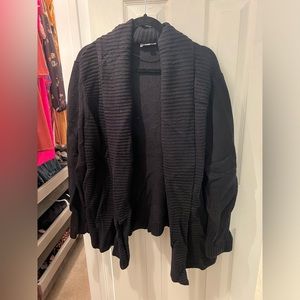 LOFT - black sweater cardigan